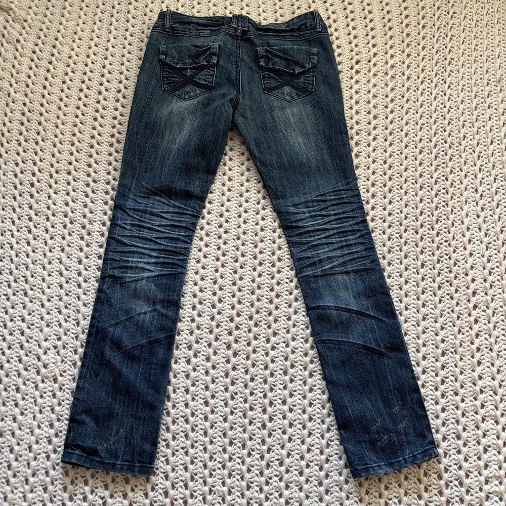 Arden B. Stretch Slim Fit Skinny Denim Jeans Low Rise Women's SZ 6 Dark Blue - Picture 4 of 10